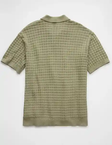 Suéter Tejido Hombre Verde Talla LARGE 1948347 American Eagle