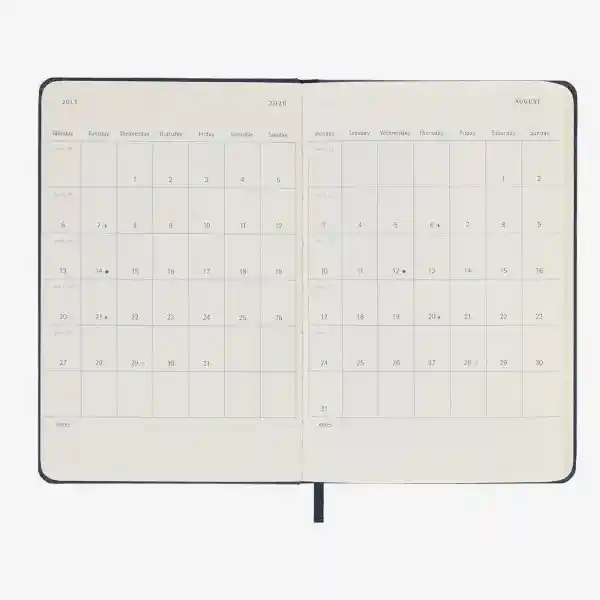 Moleskine Agenda Diaria Azul Pequeña Hc 2026