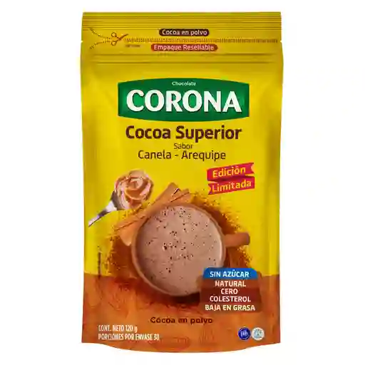 Corona Chocolate en Polvo Sabor Canela Arequipe