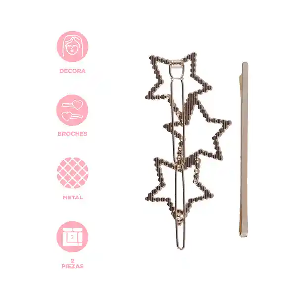 Set de Pinzas Para Cabello Serie Star Moon Miniso