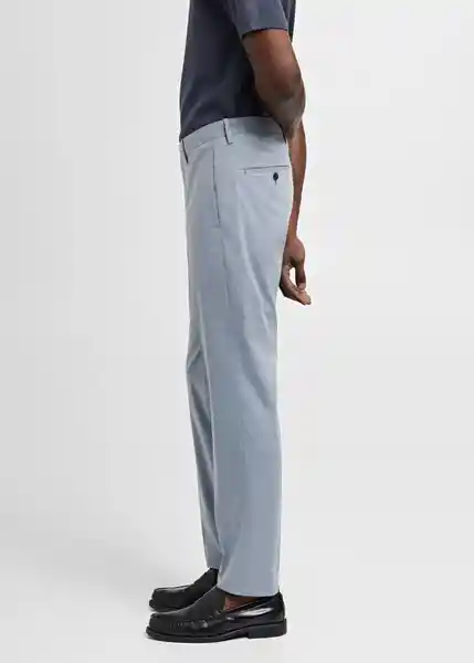 Pantalón Paris Celeste Talla 46 Hombre Mango