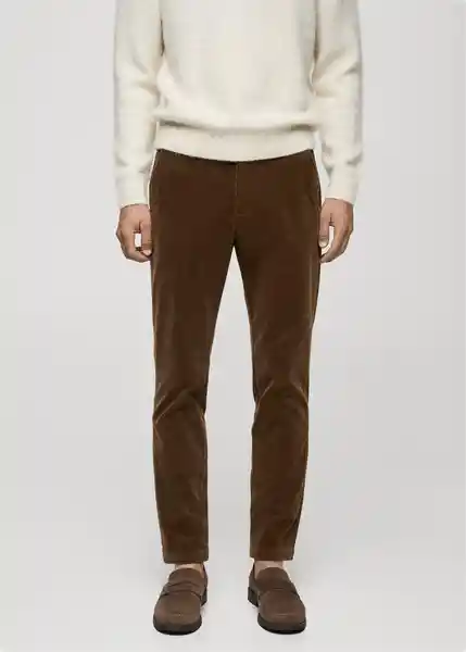 Pantalón Berdam Camel Talla 40 Hombre Mango