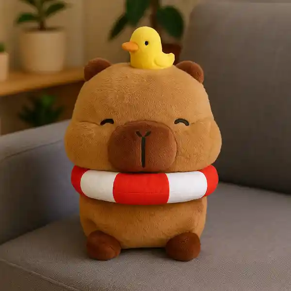 Peluche Playa Mimi Bara y Anillo Rojo Mini Family 12" Miniso