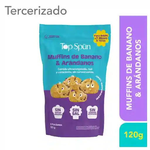 Top Spun Muffin de Banano y Arándanos