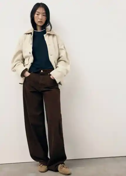 Jean Charlot Chocolate Talla 46 Mujer Mango