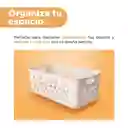 Cesta de Almacenamiento Mediana Beige Miniso