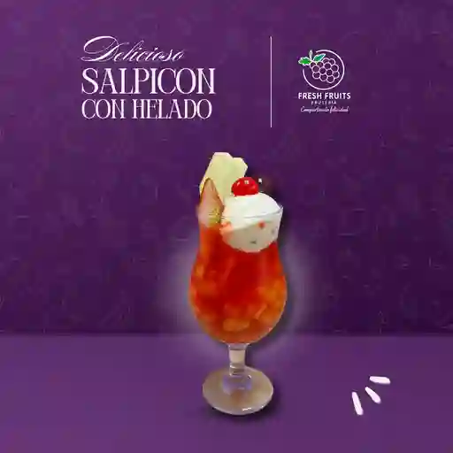 Salpicón con helado