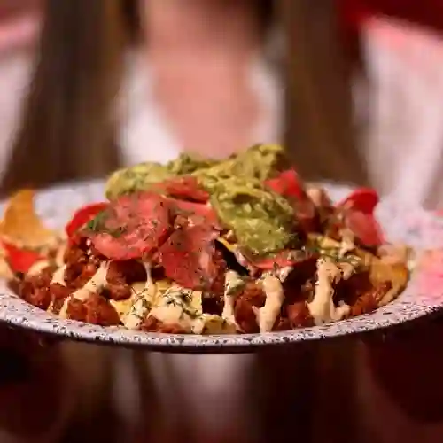 Nachos con Carne de Res