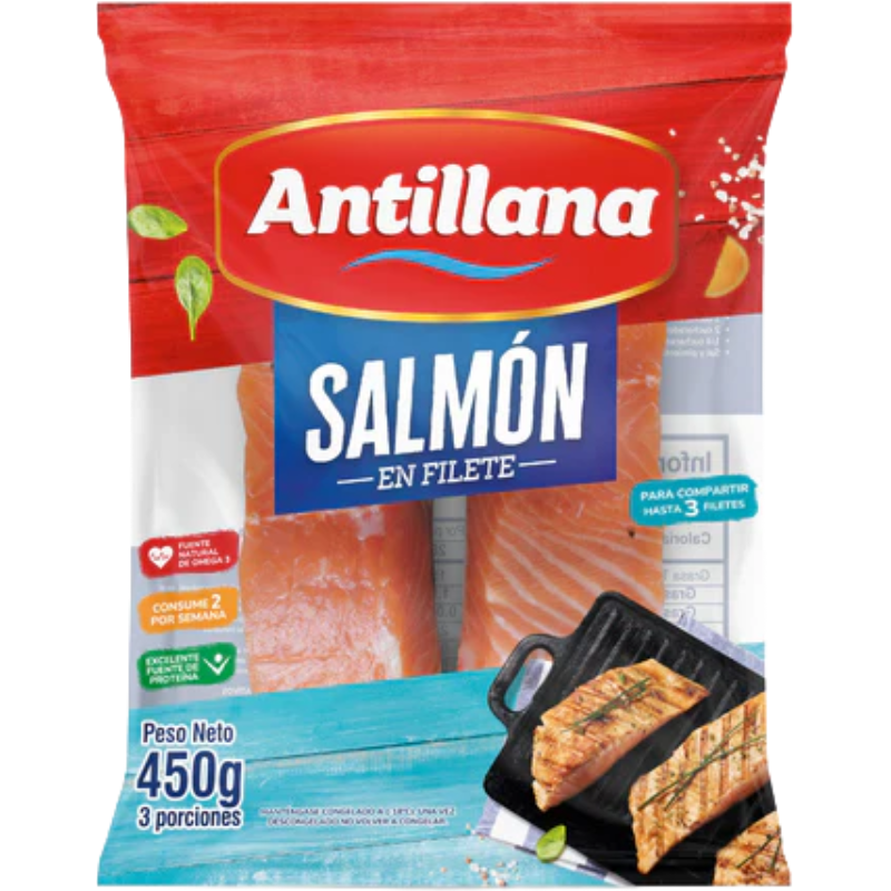Filete de salmón congelado 450 g