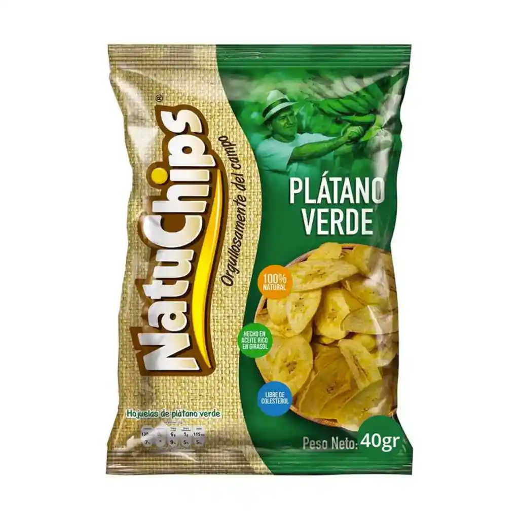 Natuchips Platano Verde con Sabor a Limón