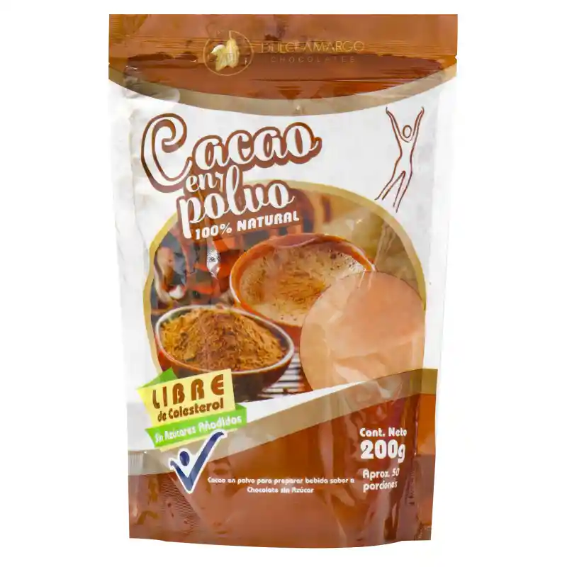 Dulce Amargo Cacao 100% en Polvo