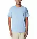 Columbia Camiseta Hike Crew Hombre Azul M 1990391430