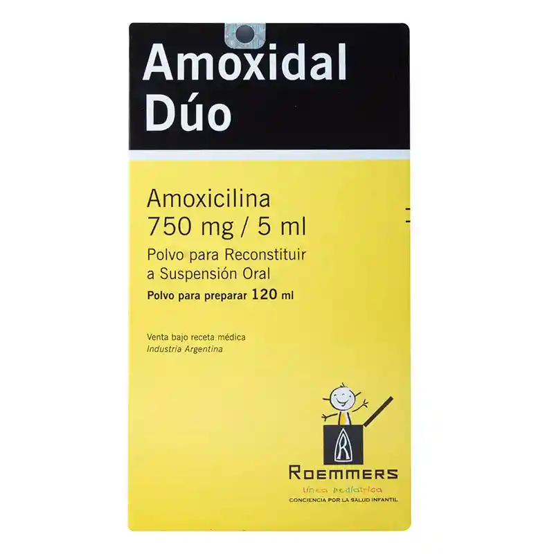 Amoxidal Duo Polvo para Suspensión Oral (750 mg / 5 ml)