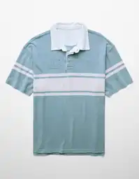 Camiseta Polo Hombre Azul Talla: LARGE 4188401 American Eagle