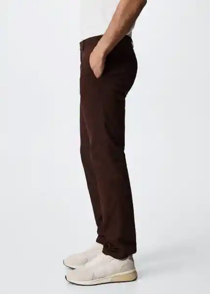 Pantalón Barna Vino Talla 38 Hombre Mango