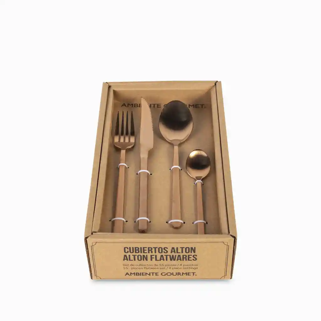 Set de Cubierto Alton Copper Ambiente Gourmet