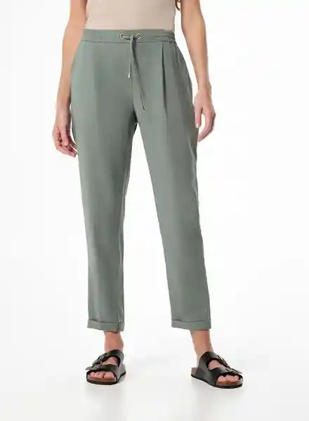 Gef Pantalón Largo Mujer Verde 1 Talla 12