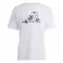 Adidas Camiseta Tee Para Hombre Blanco Talla S