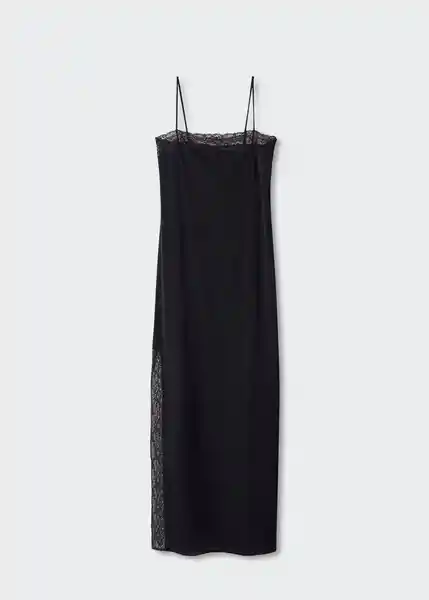 Vestido Kylie Negro Talla M Mujer Mango