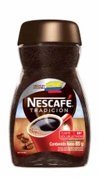 Café instantaneo NESCAFÉ Tradición frasco x 85gr
