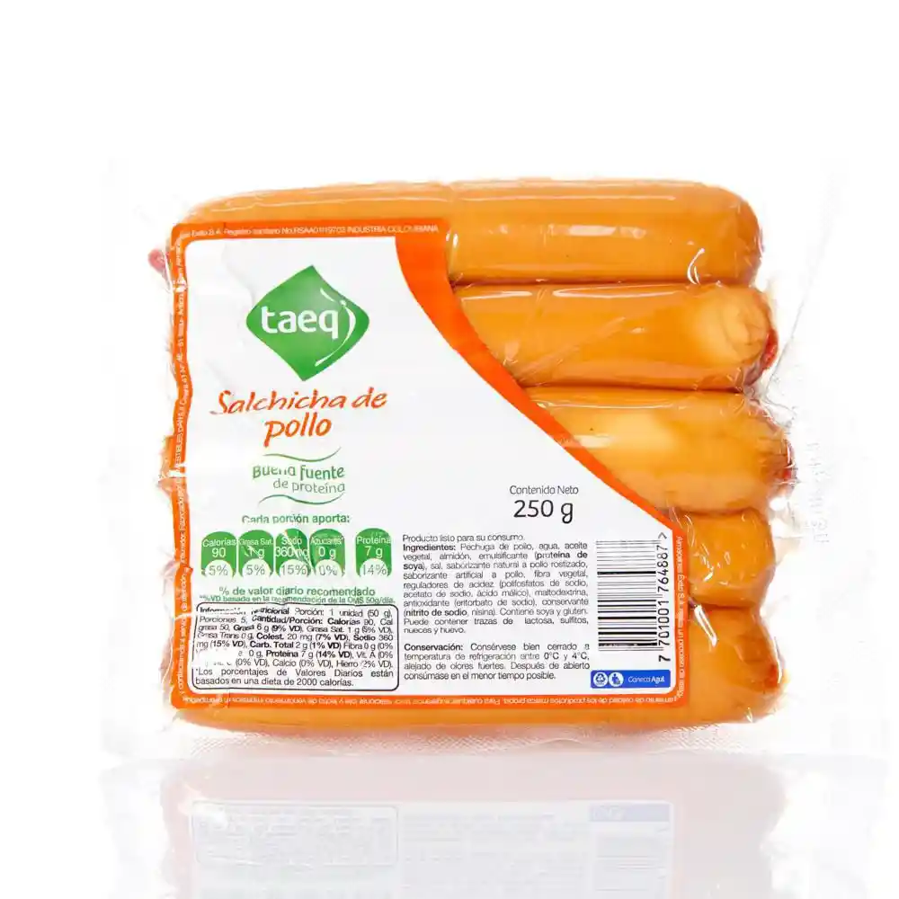 Taeq Salchichas de Pollo
