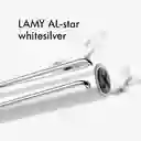 Lamy Rollerball al Star White Silver