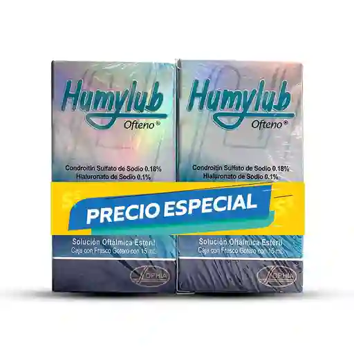 Humylub Ofteno Solución Oftálmica Estéril (0.18 %/ 0.1 %)