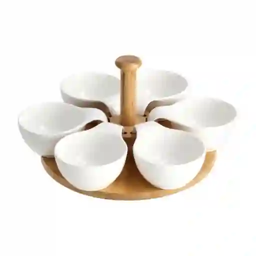 Casaideas Set de Bowls Blanco Diseño 0001