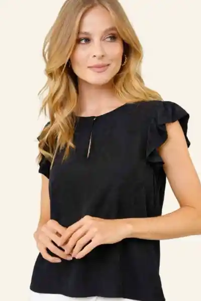 Blusa Haifa Color Negro Talla S Ragged