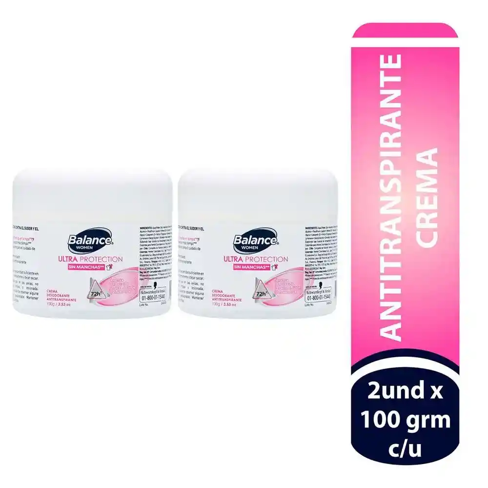 Balance Desodorante Ultra Protection en Crema 