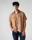 Camisa Hombre Café Talla M 812G021_CAF180830