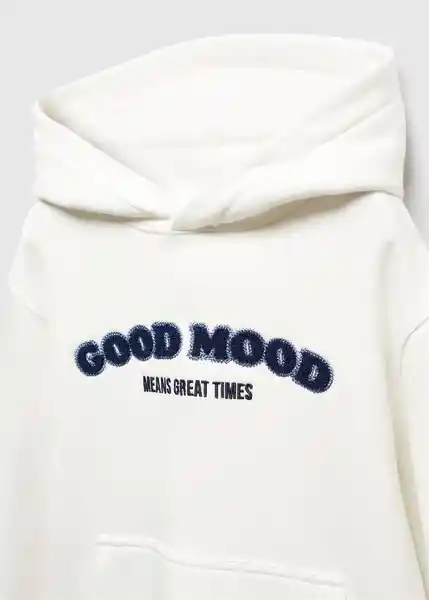 Sudadera Goodmood Niños Off White Talla 14 Mango