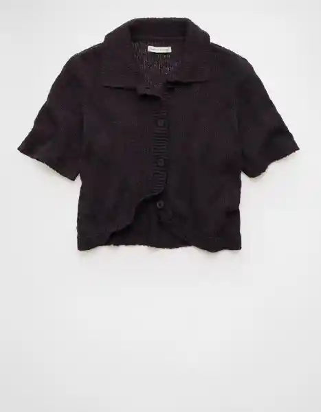 Suéter Tejido Mujer Negro Talla X-Small 1534001 American Eagle