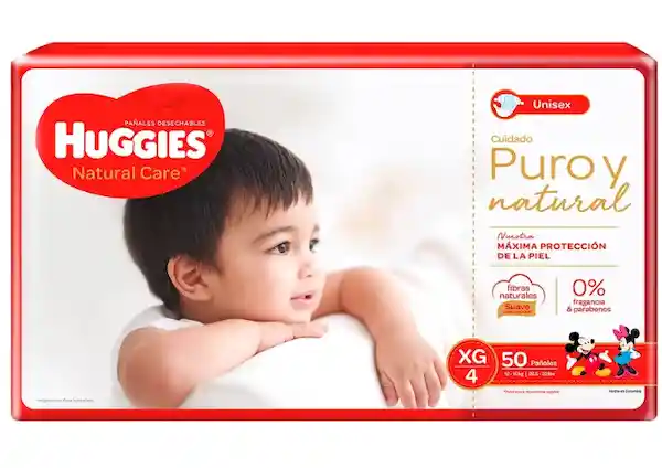 Huggies Pañal Natural Care Xg