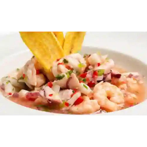 Combo Ceviche de Camaron + Coca Cola Sin Azúcar 250ML