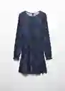 Vestido Cometa Azul Talla 22 Teen Niñas Mango