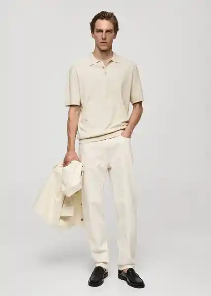 Polo Galaxia Offwhite Talla XXL Hombre Mango