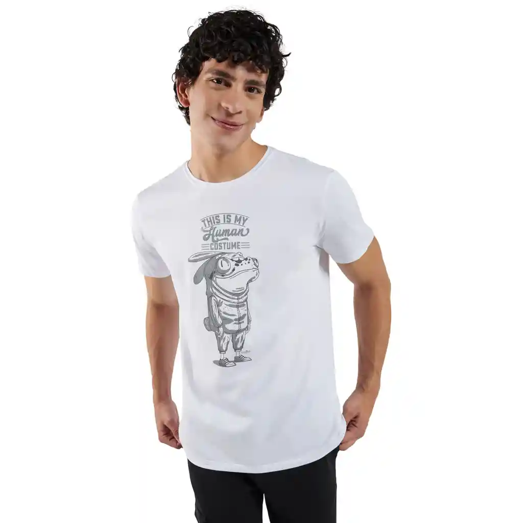 Camiseta Para Hombre Atena Blanca