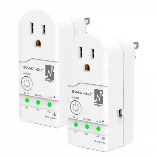 Pack 2 Protector Voltaje Smartvolt 1800w 15a 120v Magom