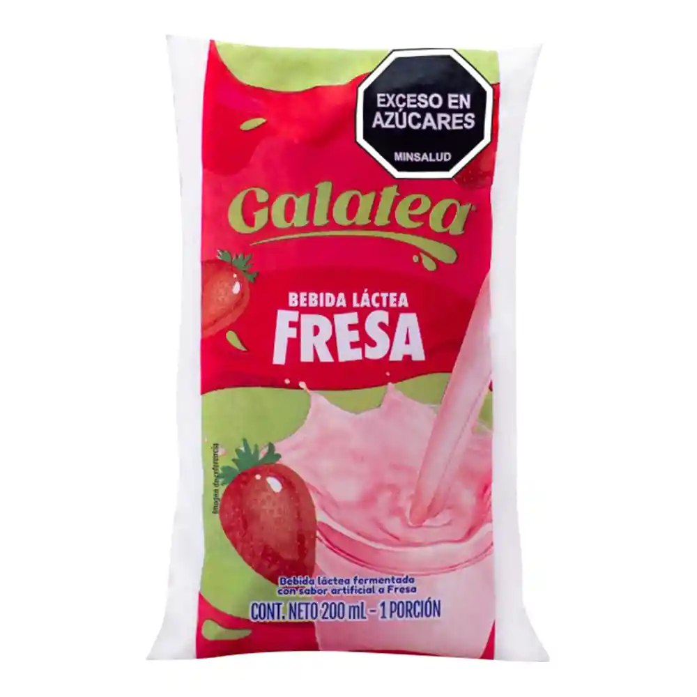 Bebida Láctea Galatea Sabor a Fresa