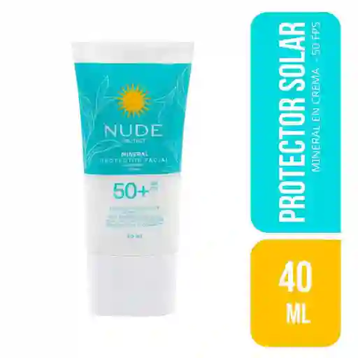 Nude Protector Solar Mineral Facial SPF 50+ en Crema