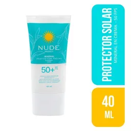 Nude Protector Solar Mineral Facial SPF 50+ en Crema