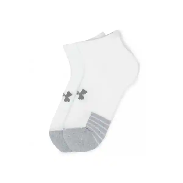 Under Armour Medias Heat Gear Locut Accesorios Unisex Blanco TLG