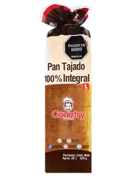 Pan El Country Pan Tajado Integral