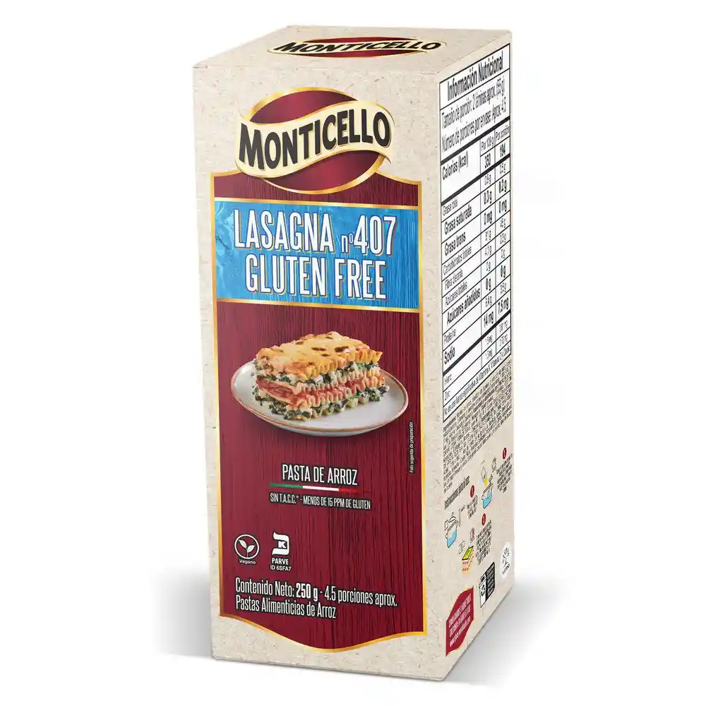 Monticello Lasagna Glute Free