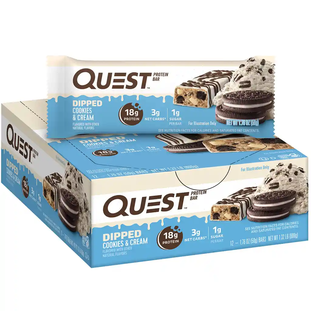 Quest Barra de Proteína Cookies & Cream