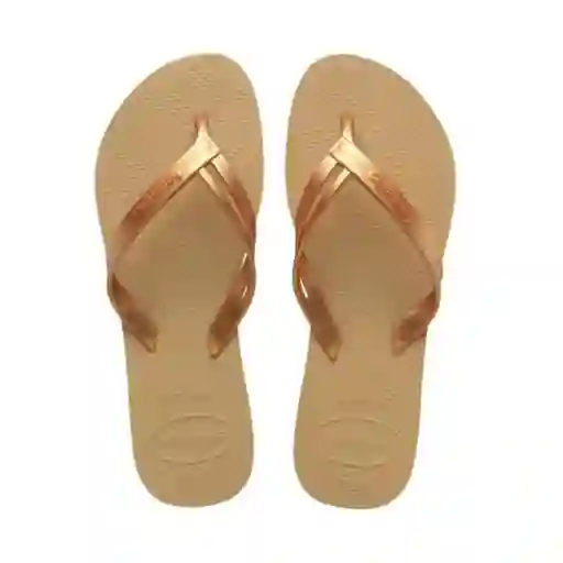 Sandalias Havaianas Elegance Mujer Dorado Talla 37/38