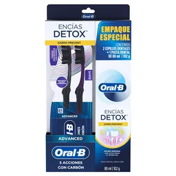 Oral-B Set Crema Dental Encías Detox + Cepillo de Diente