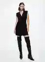 Vestido Verona Negro Talla Xs Mujer Mango