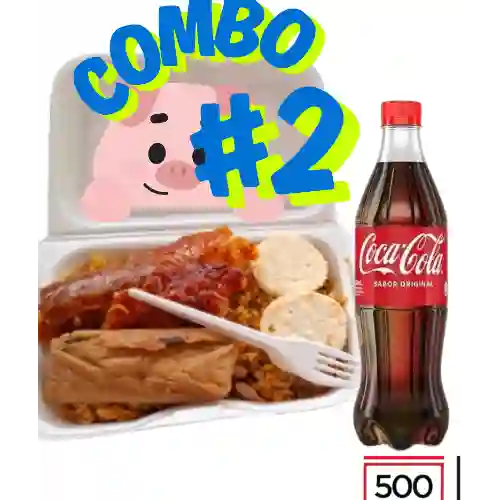 Combo #2: Lechona Grande + Gaseosa Personal